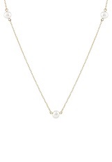delightful small gold cultured freshwater pearl baby pearl necklace